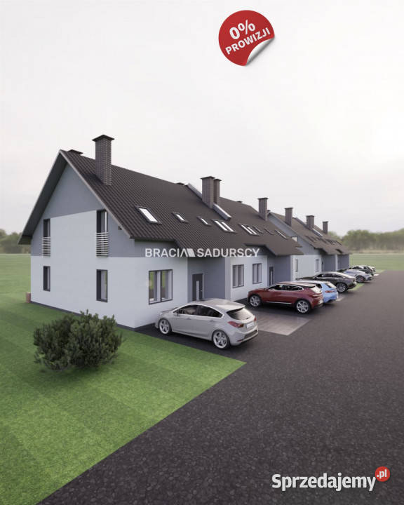 Dom szeregowy na sprzedaż 80m2 Wrząsowice 189m2 sprzedam