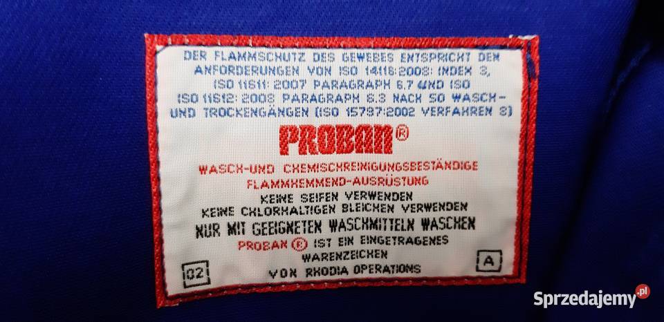 Spodnie robocze Rofa Proban spawacza 50 Jastrzębie-Zdrój