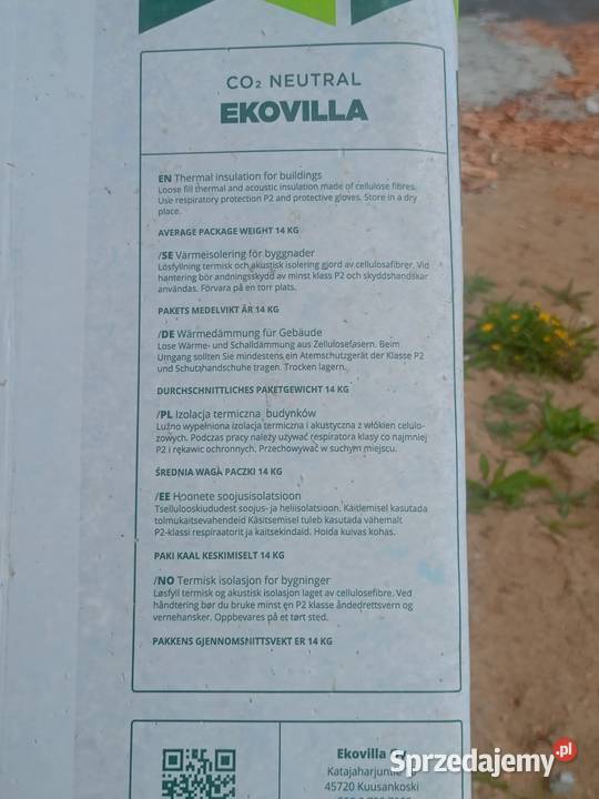 CELULOZA EKOVILLA WEŁNA STYROPIANGRANULAT kujawsko-pomorskie sprzedam