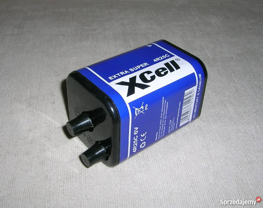 BATERIA 4R25 C 6V XCELL 9500mAh 65X65X99mm Wyszków sprzedam