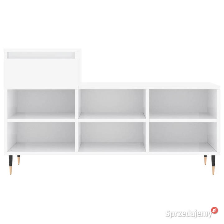Szafka na buty wysoki połysk biała 102x36x60
