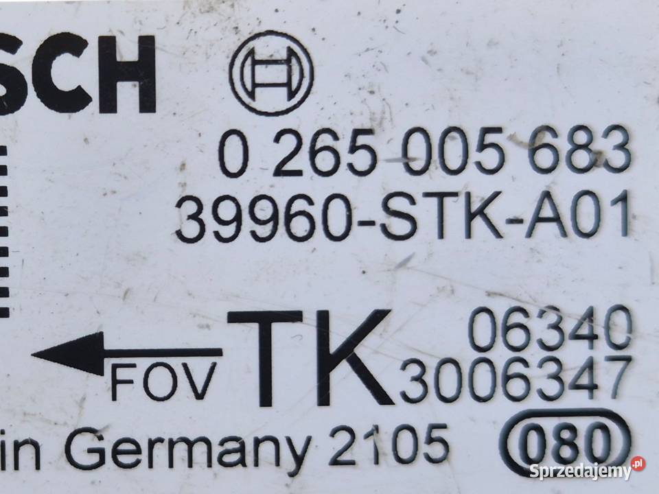 MODUŁ CZUJNIK ESP HONDA CRV III 3 0265005683 świętokrzyskie Działoszyce