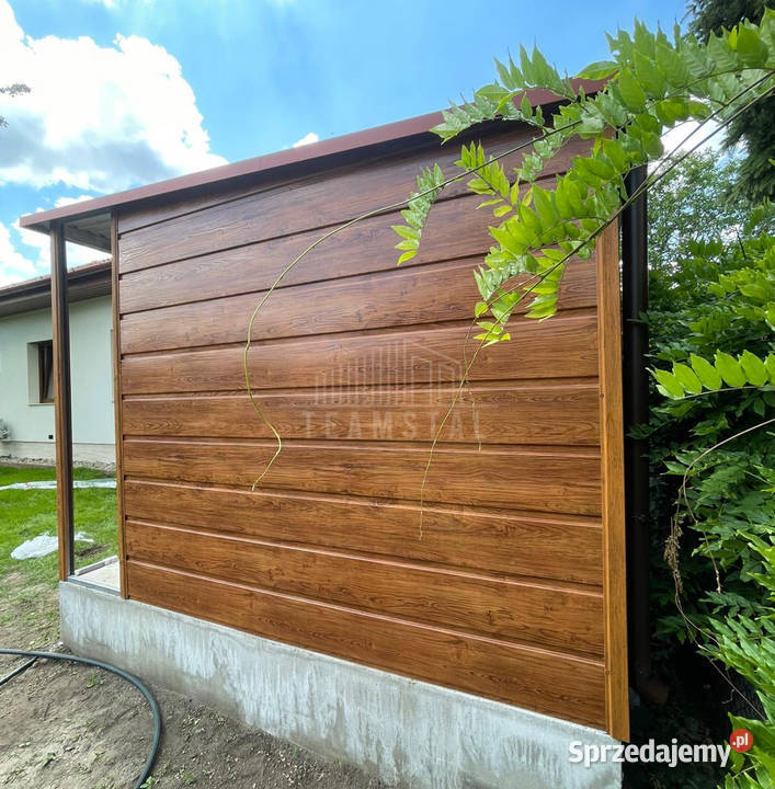 Domek ogrodowy 25x25m 2x wiaty drzwi okno rynny Domki narzędziowe Chojnice sprzedam