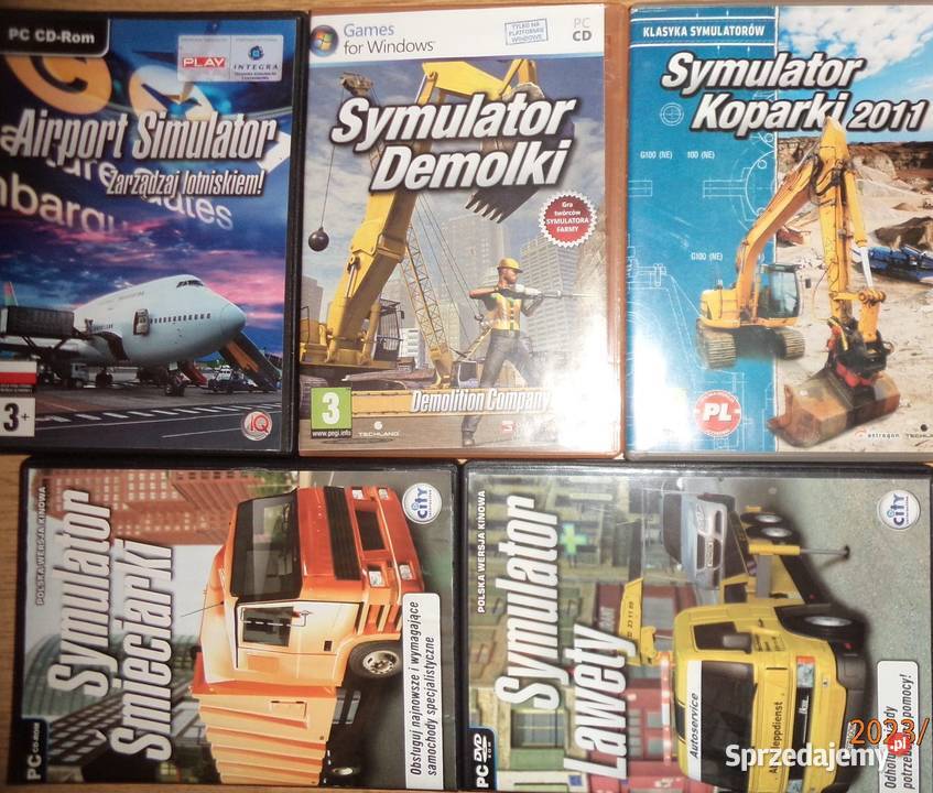 5x symulator śmieciarki lawety demolki koparki Kultura i Rozrywka Rzeszów