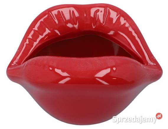 Duża Popielniczka w Kształcie Czerwonych Ust Ostrowy nad Okszą