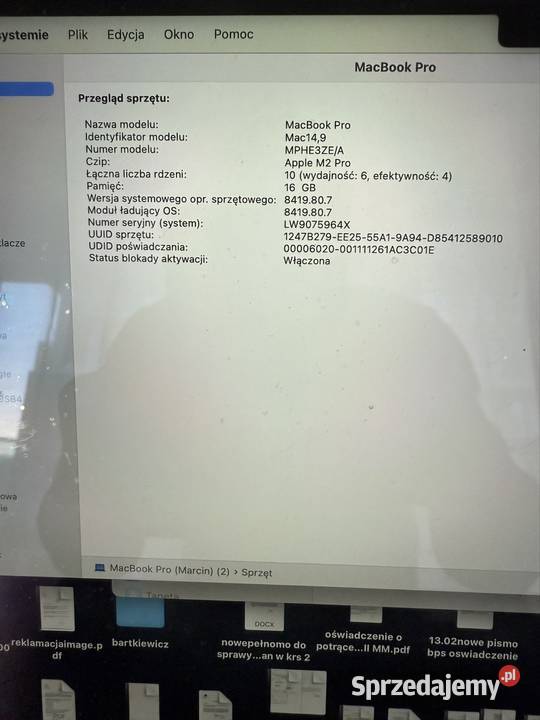 MacBook Pro 14 M2 sprzedam