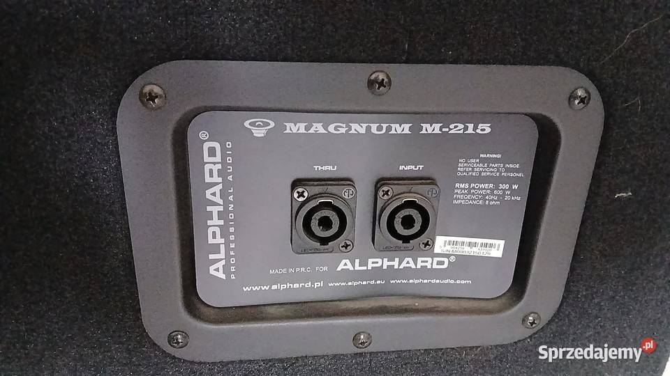 Powermixer kolumny estradowe Alphard M215 zestaw Wzmacniacze i pokrewne Zwoleń