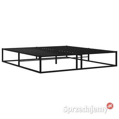 vidaXL Rama łóżka czarna metalowa 180 x 200 Warszawa
