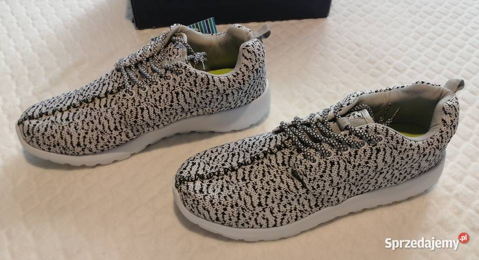 Buty sportowe męskie czarnobiały melanż 45