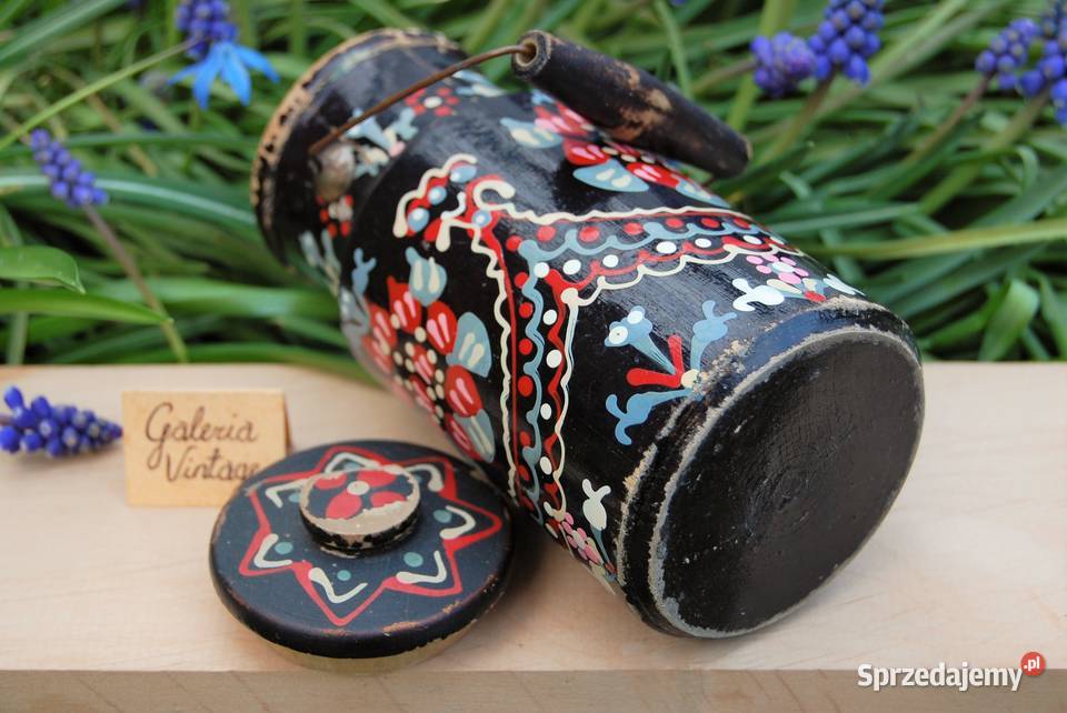 Rosyjska malowana stara ludowa bańka kanka Lublin sprzedam