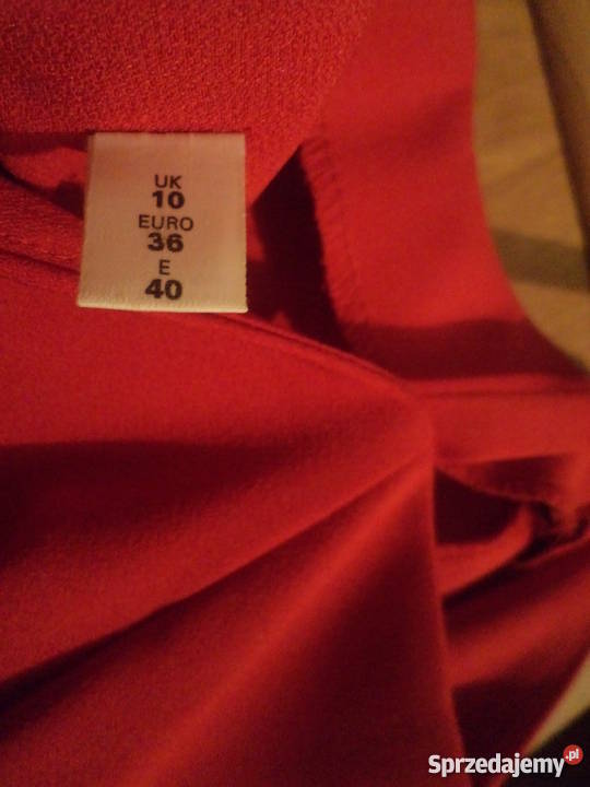 Sukienka czerwona na wesele długa Rozmiar 36(S) mazowieckie Mława