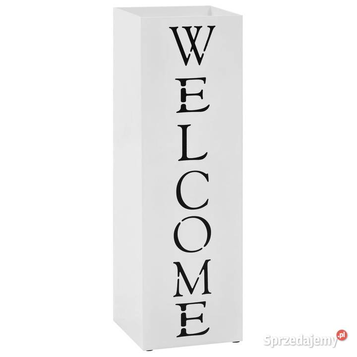 Stojak na parasole z napisem Welcome stalowy mazowieckie