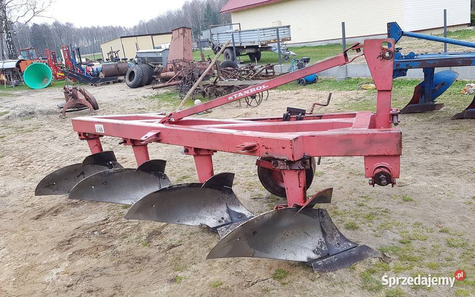 Pług zagonowy Duży 4skibowy 70 wysoka słupica nieuszkodzony