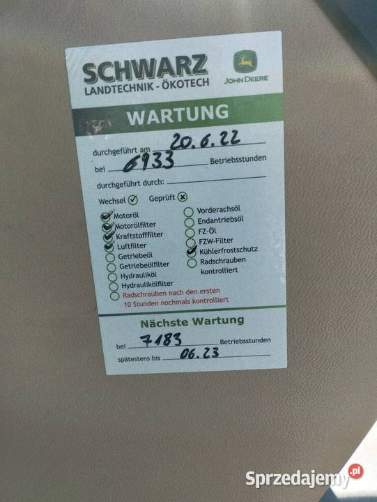 Ciągnik John Deere 5515 z turem mechaniczny świętokrzyskie Miedziana Góra