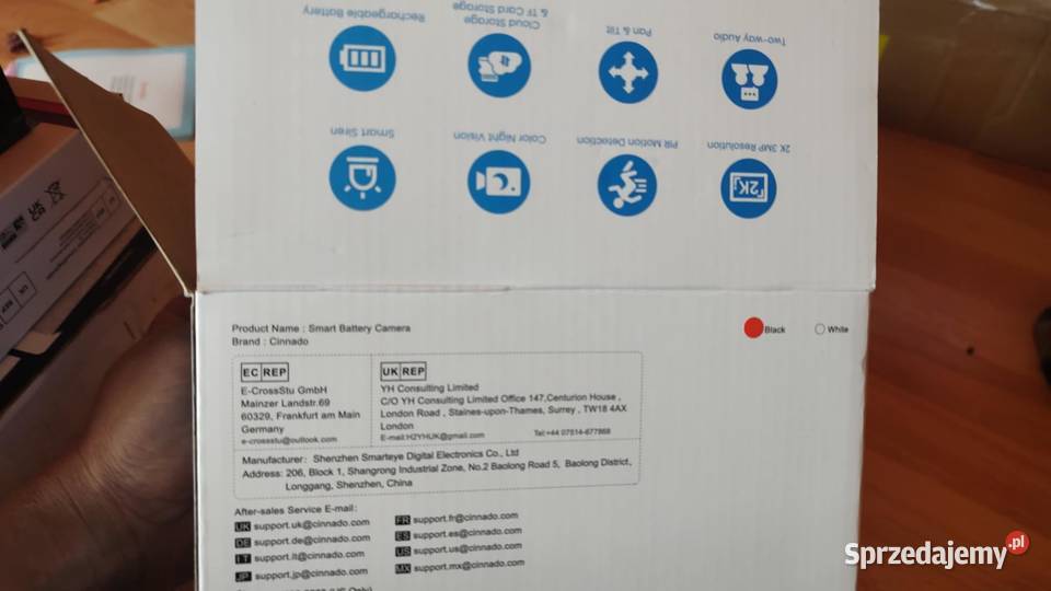 Kamera Solarna WiFi Cinnado B6 2K Pozostałe Książ Wielkopolski