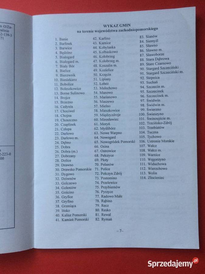 358 Miejscowości Woj Zachodniopomorskiego Szczecin