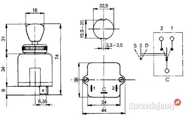 Przełącznik kierunkowskazów MTCobo 15111000 małopolskie Kamionna