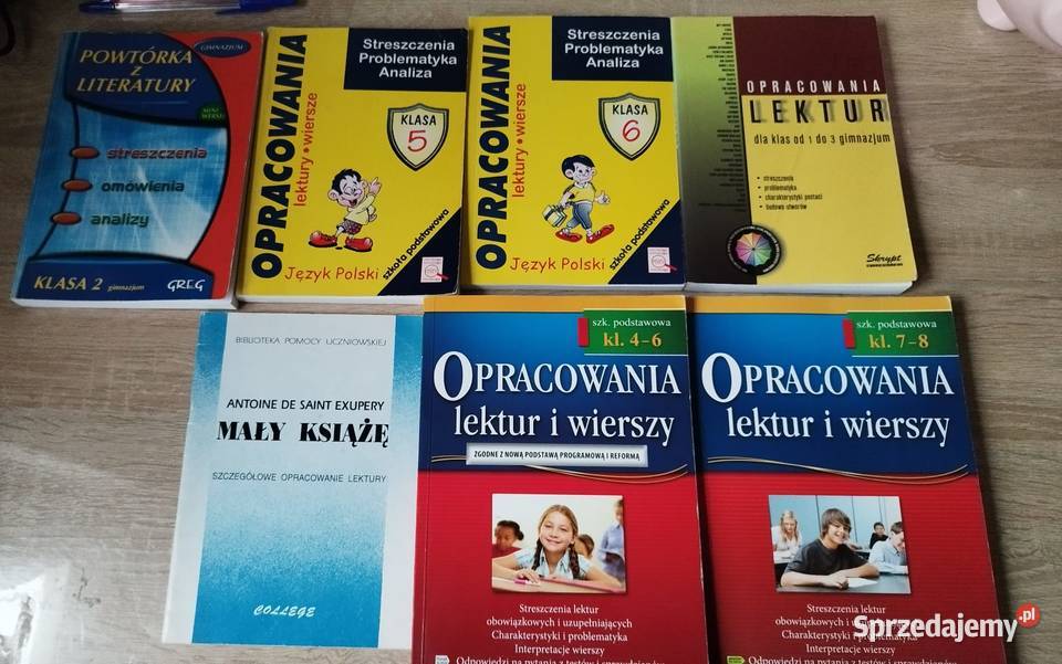 Książki 8 klasa i lektury 78 klasa Gdańsk sprzedam