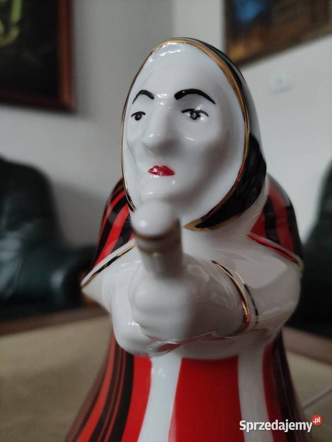 Figurka porcelanowa Baba Jaga Ćmielów Janów Lubelski