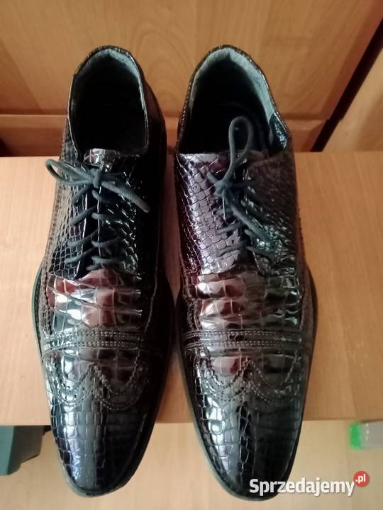 Półbuty włoskie skórzanelakierowane Półbuty Łódź sprzedam