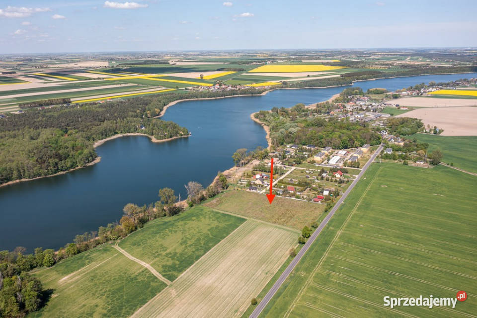 DZIAŁKI REZYDENCJONALNE X3 SAMYM JEZIOREM 2359m2 Sapowice sprzedam