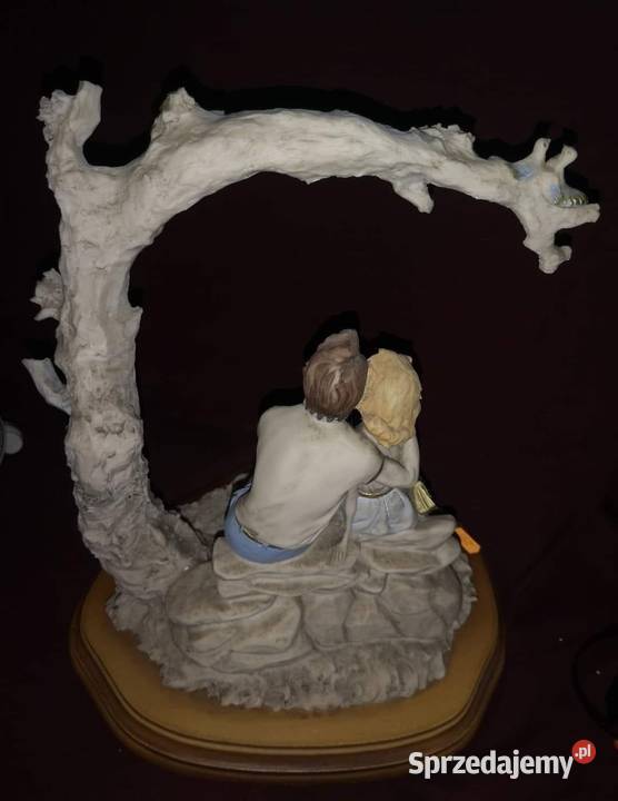 Figurka Capodimonte Pary kochanków Siedząca Para Gdańsk
