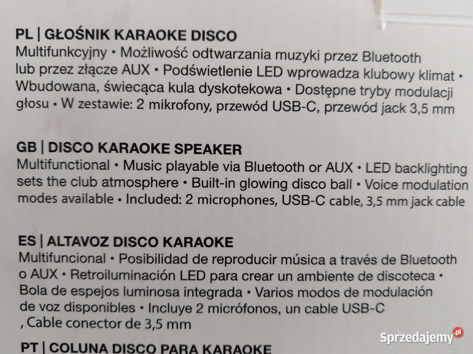 NAJTANIEJ Głośnik Karaoke Disco Akumulatorowy śląskie Zabrze