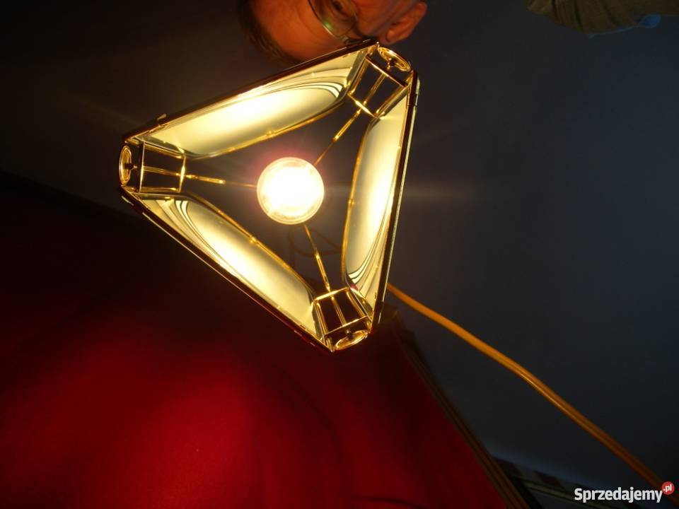LAMPA POJEDYNCZA MOSIĘŻNA SZKLANA Katowice sprzedam