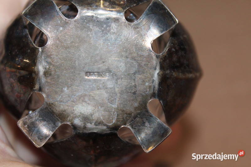 Wazon na posrebrzanej nóżce ne 1073 Szczecin