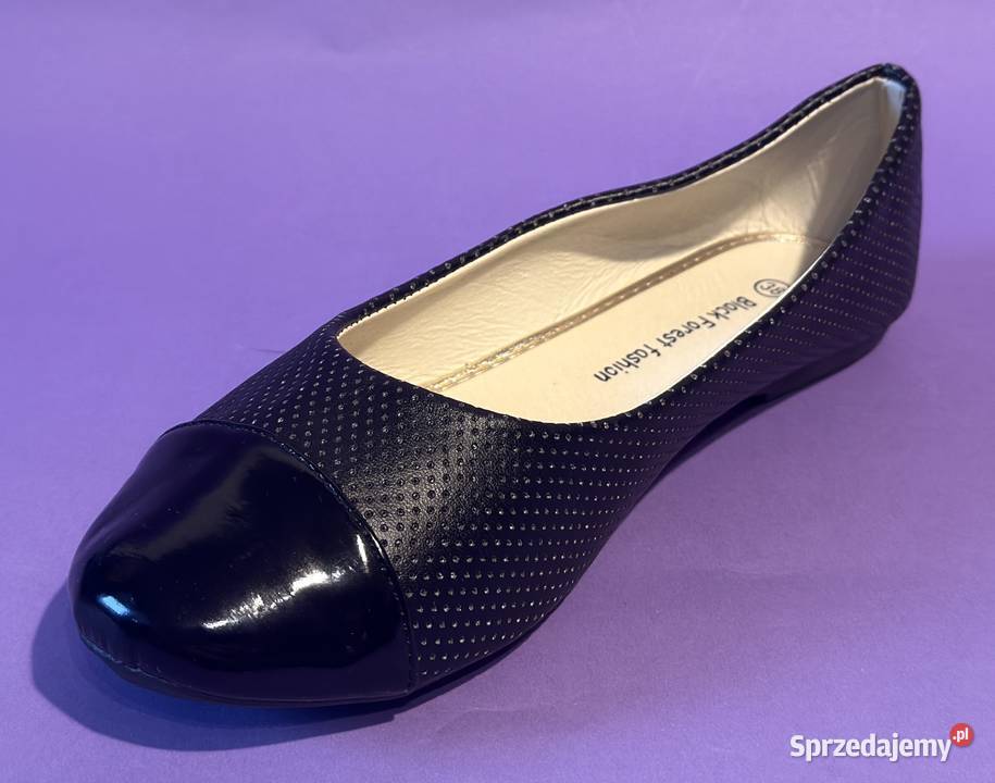 Czarne baleriny połysk rozmiar 39 BAL9 Żyrardów