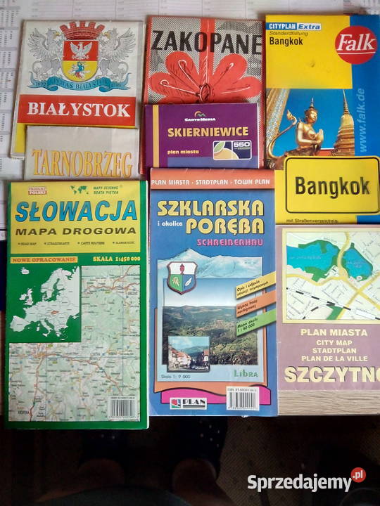 Plany miast mapy różne Wyszków