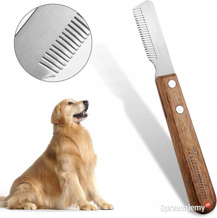 Nóż do przycinania psa z drewnianym uchwytem Pozostałe