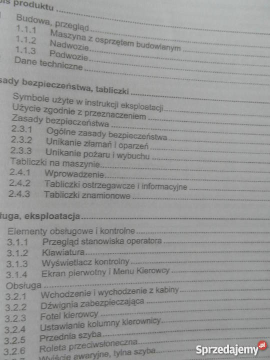 INSTRUKCJA OBSŁUGI DTR LIEBHERR R924 HDSL i iNNE Szczecin