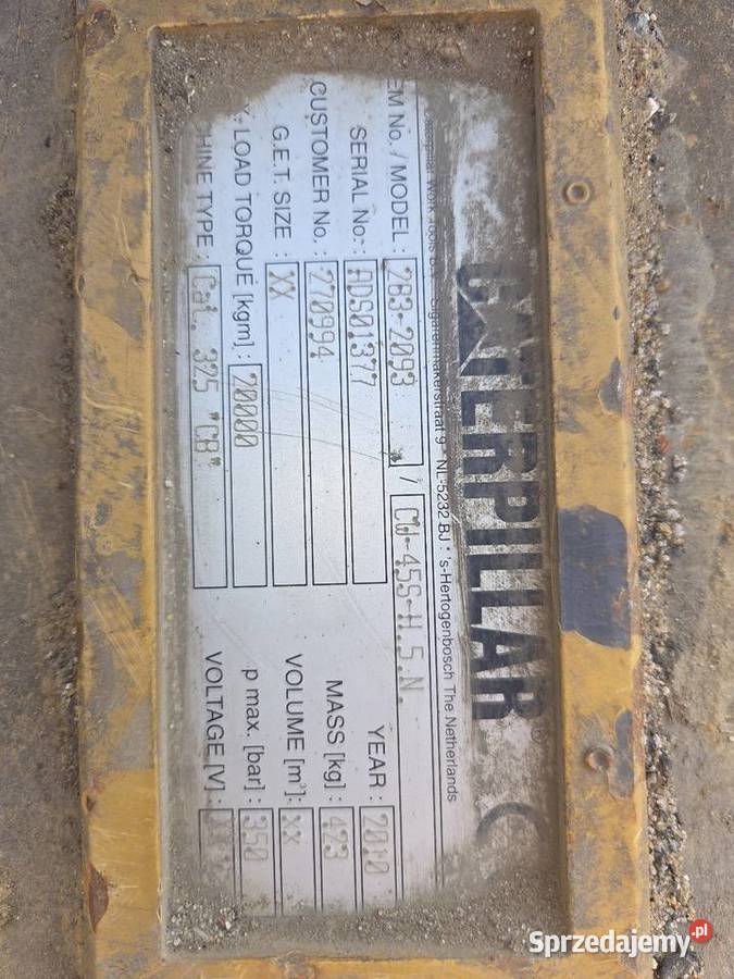 VERCHART CAT szybko złącze Rok produkcji 2010