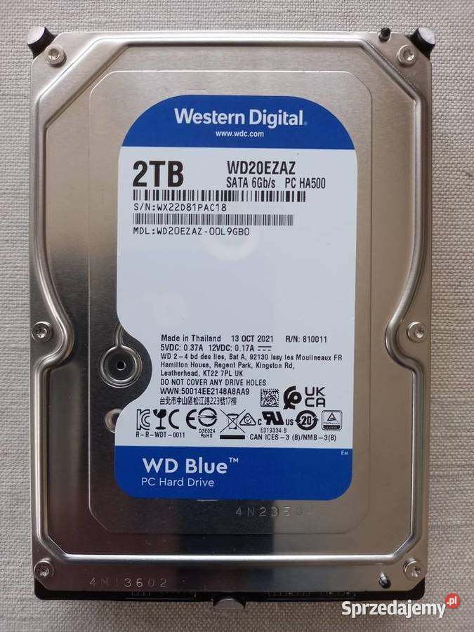 Dysk 2TB SATA 35 cala WD Blue 3,5”