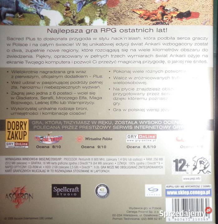 Forgotten Realms Neverwinter nights Sacred rpg Rzeszów