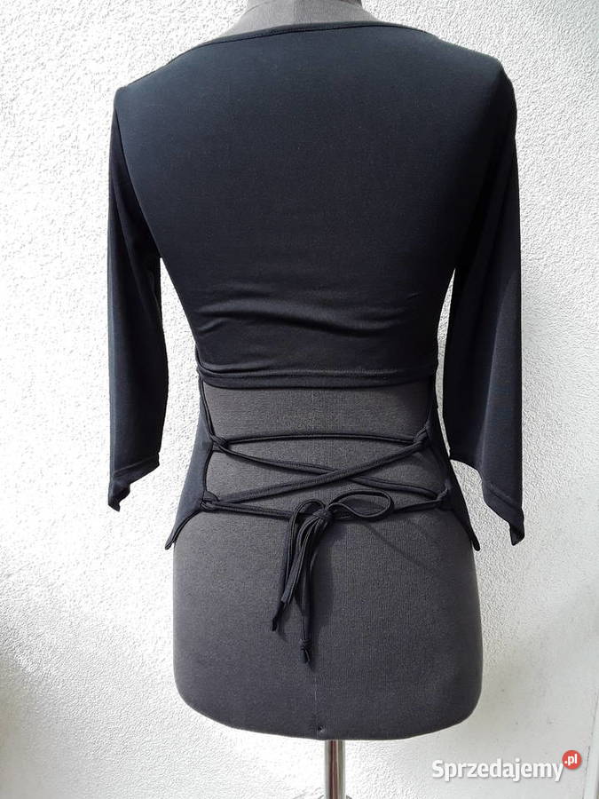 Bluzka czarna r 34 półodkryte plecy Warszawa