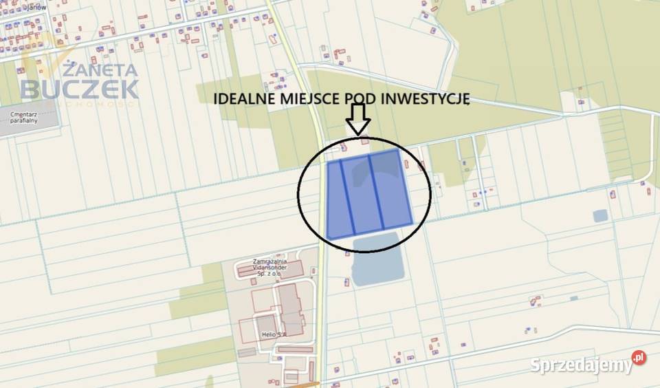 Sprzedam działkę inwestycyjną 482 ha w Brochowie Sprzedaż