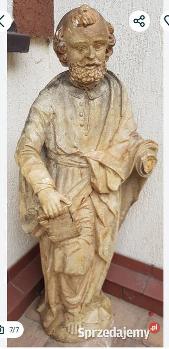 Rzeźba Św Jan Ewangelista piaskowiec około 1800 warmińsko-mazurskie Orneta