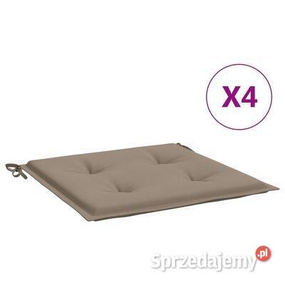 vidaXL Poduszki na krzesła ogrodowe 4 taupe mazowieckie Warszawa