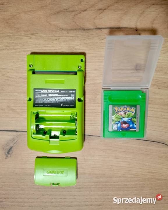 Game Boy Color Zielony Pokemon Green Zestaw Game Boy Wandzinów
