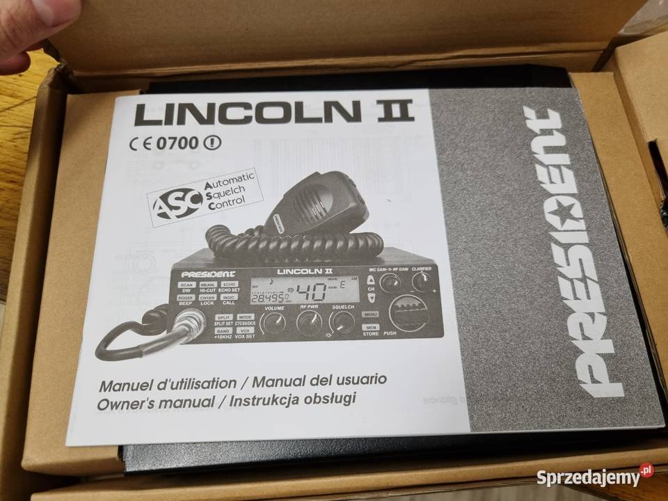 CB Radio President Lincoln II V3 Fabrycznie NOWE CB radia Wrocław