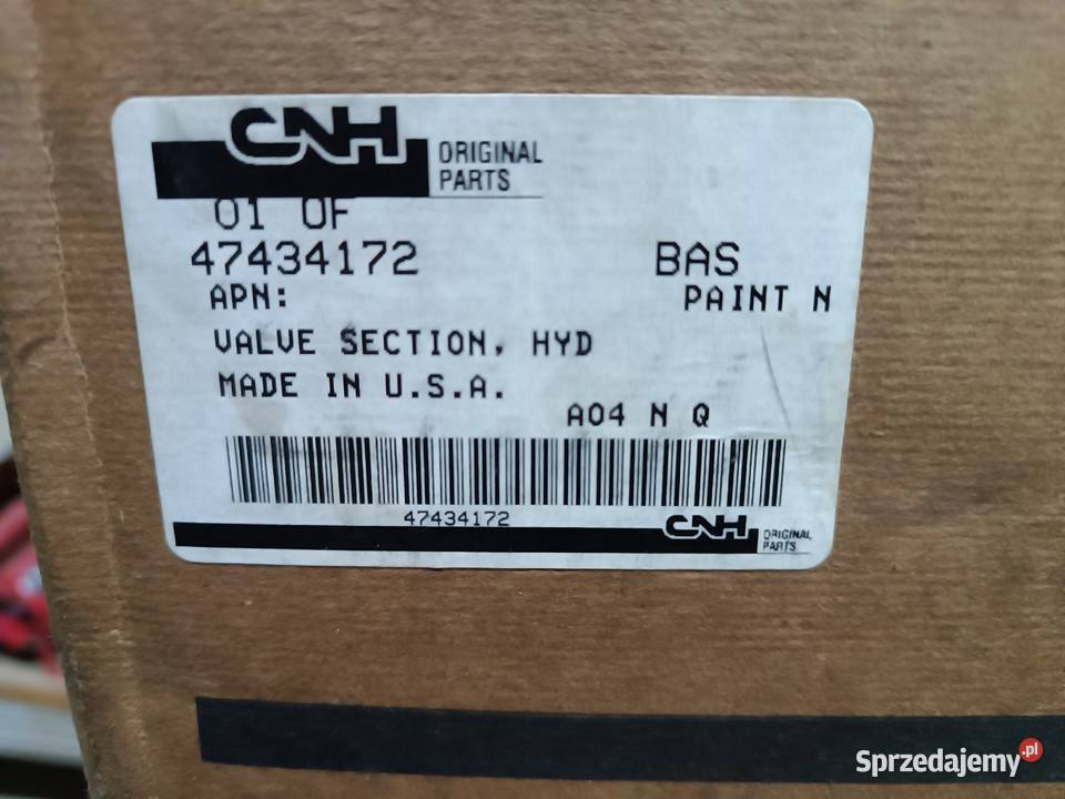 Zawór sekcja hydrauliczna blok 47434172 Gręblin