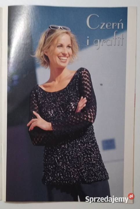 Dama w swetrze 82004 szydełko druty Gdańsk