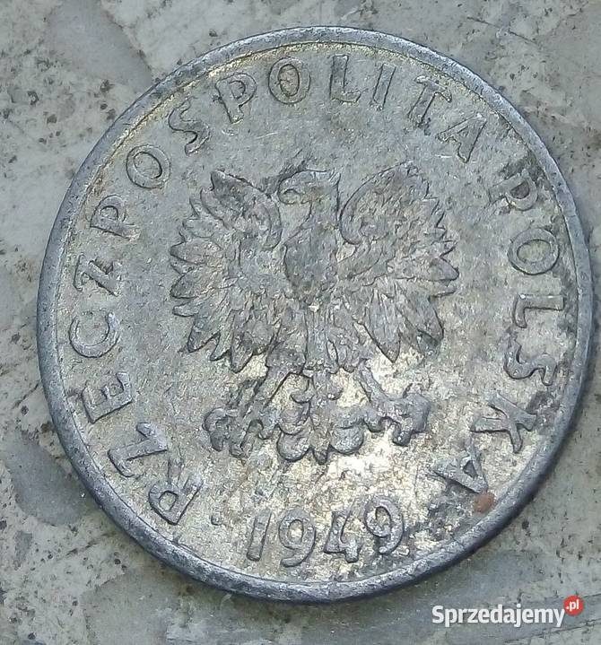 POLSKA 5 GROSZY 1949 rbzALRZADKA mazowieckie Legionowo