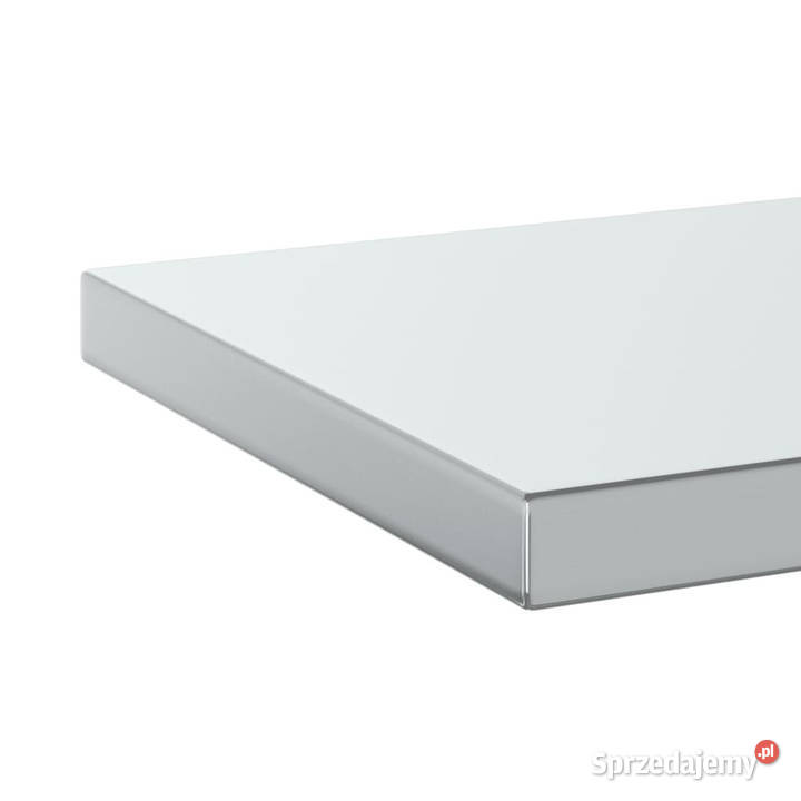 Półki ścienne 2 100x30x3 srebrna stal nierdzewna Meble Warszawa
