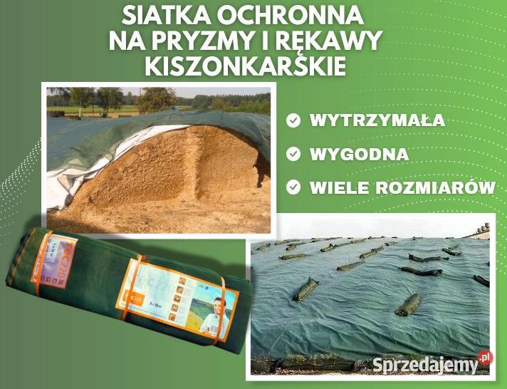 SIATKA OCHRONNA NA PRYZMY KISZONKI MOCNA UV Brzeziny
