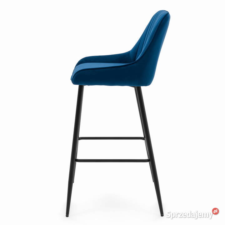 Granatowy Hoker Tapicerowany Passo Wysyłka 24H Tarchały Małe