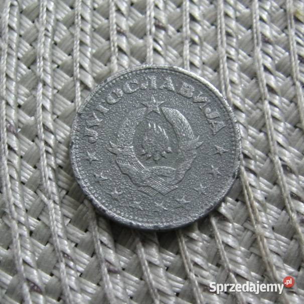 Jugosławia 1 Dinar 1945r Cynk Numizmatyka Kalisz