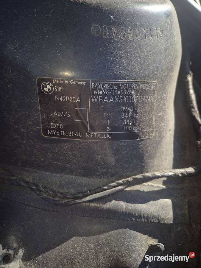 Bmw e46 touring polift na części Płońsk